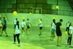 Acadêmicos do Curso de Educação Física da FEFFI Participando de Aulas Práticas de Futsal
