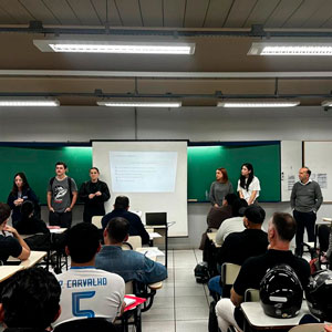 Visita institucional do Prof. Carlos e alunos da UNIOESTE ao CESUFOZ &ndash; Convite para o XVIII Jurisci&ecirc;ncia
